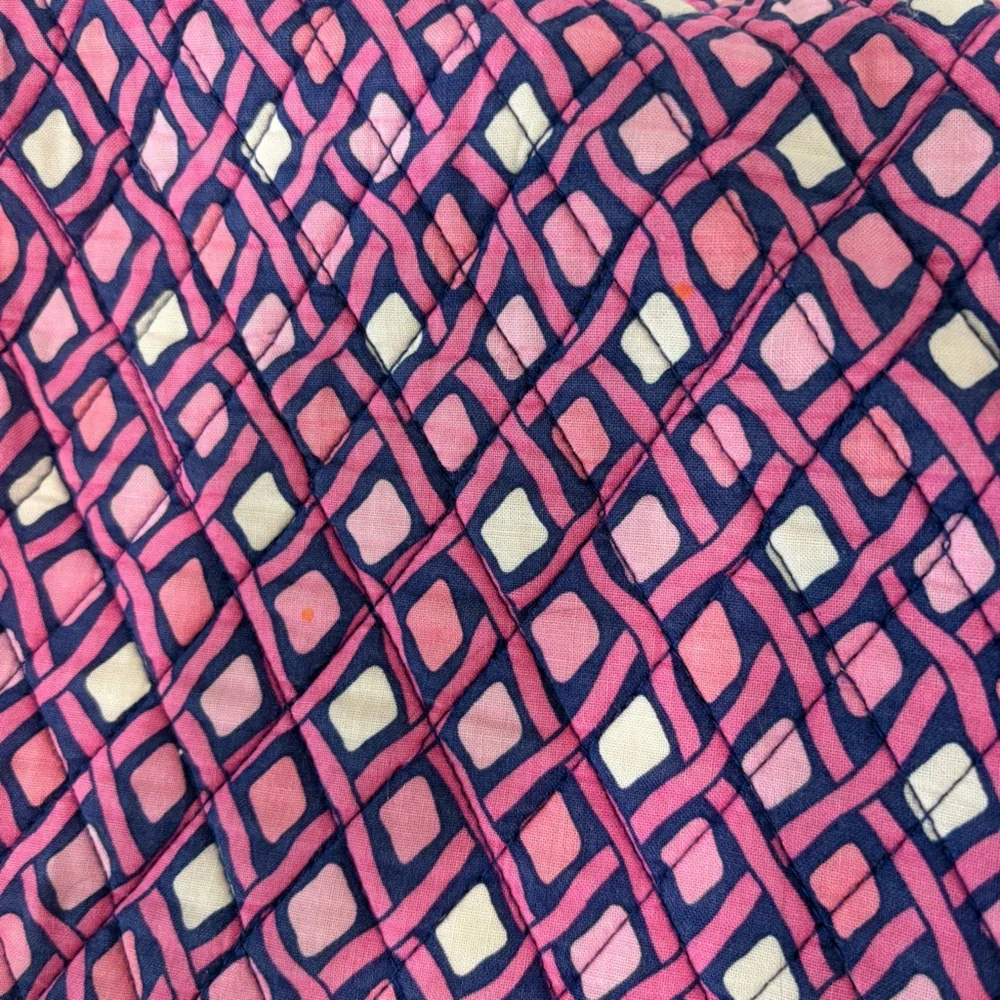Vera Bradley Katalina Pink Diamonds Messenger Laptop Bag Travel Preppy